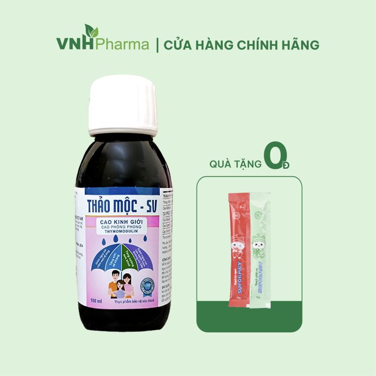 Siro Thảo Mộc SV Cao Kinh Giới – Giảm Ho, Tăng Sức Đề Kháng, Viêm Mũi Dị Ứng, Viêm Đường Hô Hấp 100ml