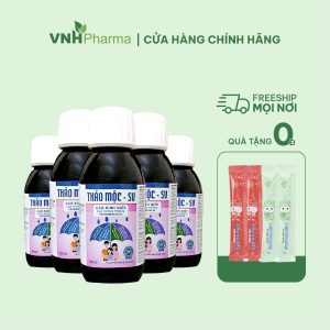 Combo 5 Chai Siro Thảo Mộc SV Cao Kinh Giới – Giảm Ho, Tăng Sức Đề Kháng, Giảm Viêm Đường Hô Hấp, Viêm Mũi Dị Ứng