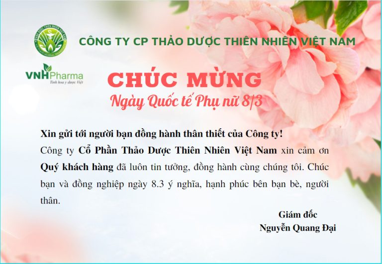 Chúc mừng ngày Quốc tế phụ nữ 8/3