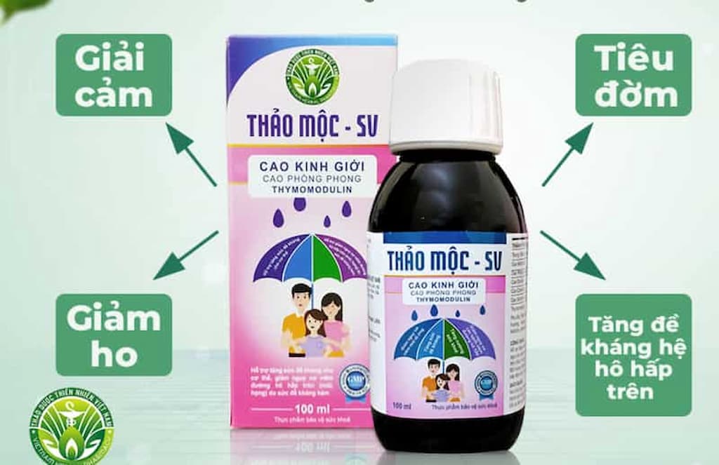 Siro cho trẻ ho có đờm Thảo Mộc SV