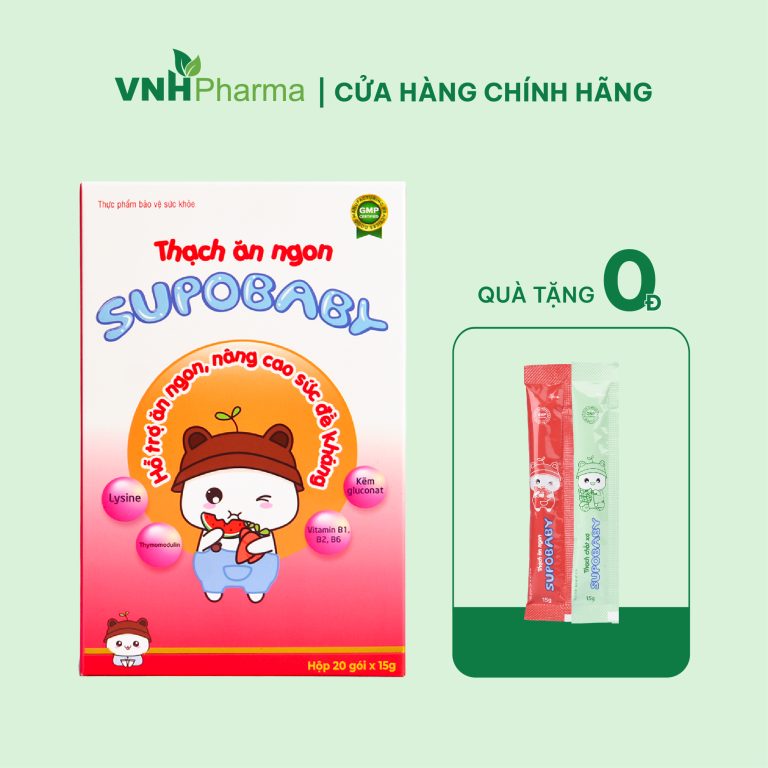 Thạch ăn ngon SUPOBABY 5IN1 giúp bé ăn ngon, tiêu hóa tốt, tăng sức đề kháng cho bé