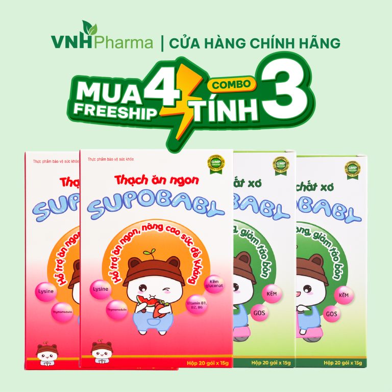 Combo 4 hộp SUPOBABY bất kì ( Mua 4 tính tiền 3 )