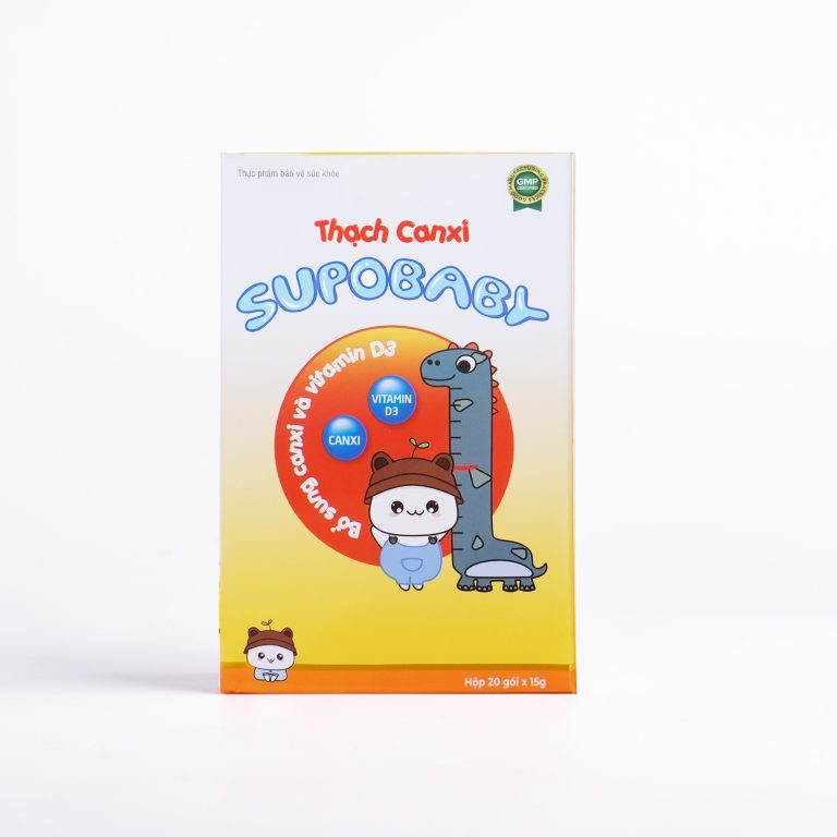 Combo 2 Hộp Thạch canxi SUPOBABY – giúp bé phát triển chiều cao vượt trội, hỗ trợ xương và răng chắc khỏe, giảm nguy cơ còi xương