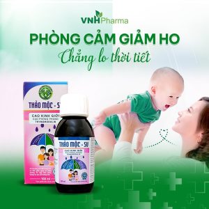 Siro ho thảo mộc SV đặc trị ho đờm ở trẻ sơ sinh 0-12 tháng tuổi một cách hiệu quả